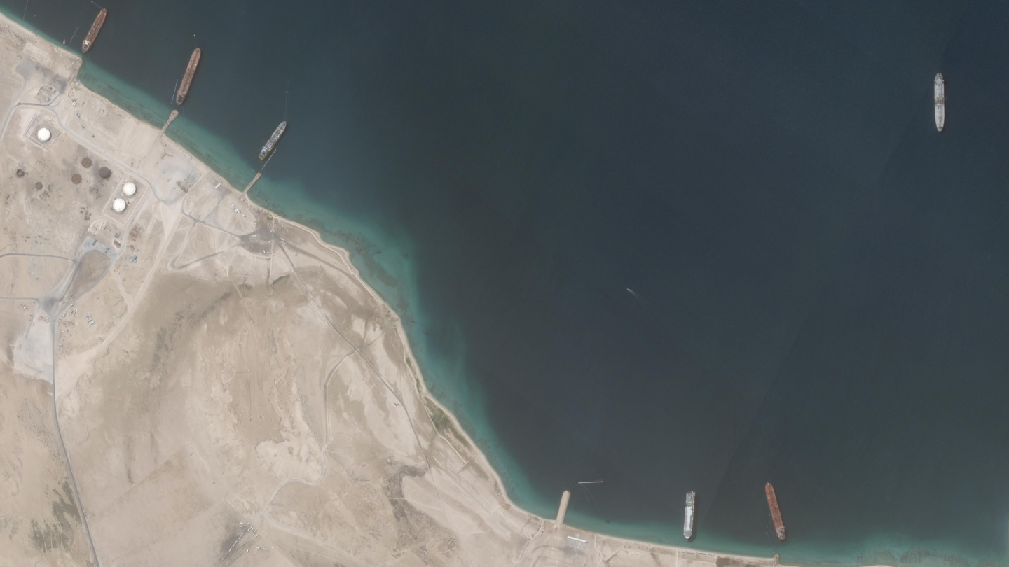 Planet Lab satellite image of the Yemen coastline
